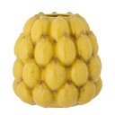 Sárga kőedény kézzel festett váza (magasság 22 cm) Limone – Bloomingville