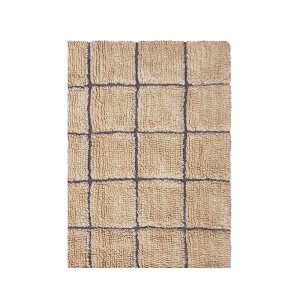 Borostyán színű kézi szövésű gyapjú szőnyeg 170x240 cm Mosaic Amber – Lorena Canals-image-4