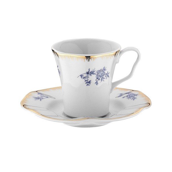 Miragho 6 darabos porcelán csésze és csészealj készlet - Kutahya