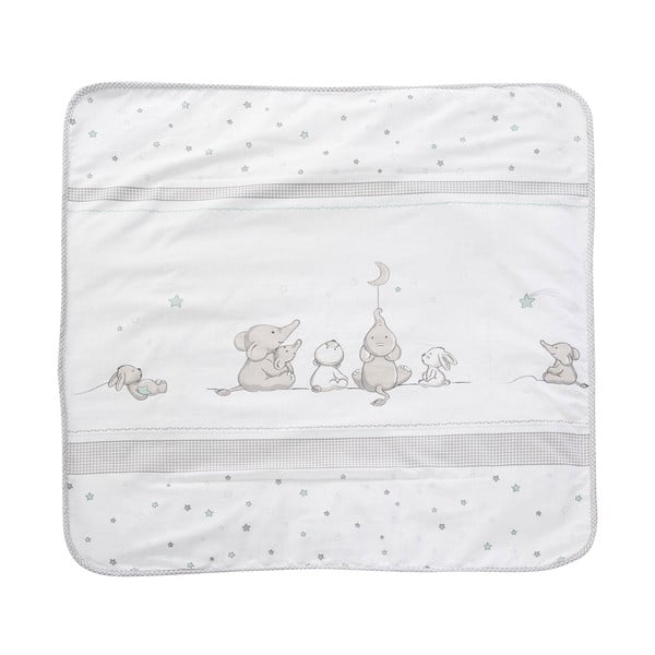 Fehér-szürke mikroplüss gyerek takaró 80x80 cm Sternenzauber – Roba-image-3