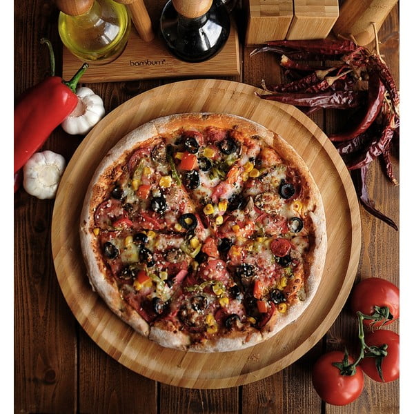 Lily bambusz forgatható tálca, ⌀ 28 cm - Bambum-image-1