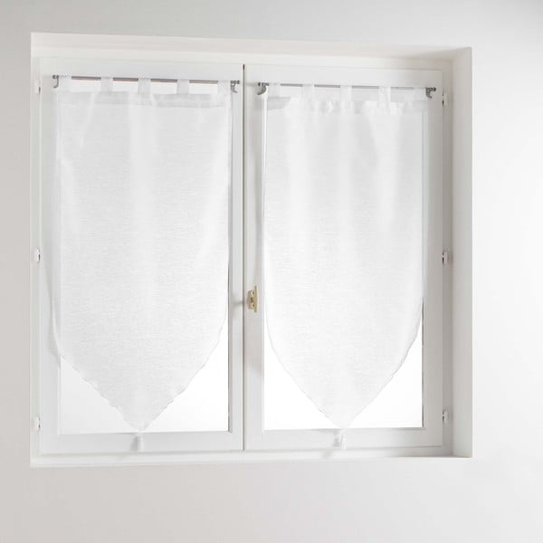 Fehér átlátszó függöny szett 2 db-os 45x90 cm Lissea – douceur d'intérieur