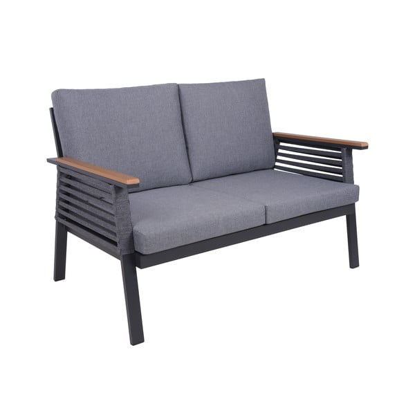 Sötétszürke alumínium négyszemélyes kerti lounge szett Denia – Garden Pleasure-image-2
