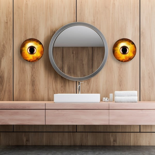 Rézszínű fali lámpa ø 28 cm Kurt – Opviq lights-image-4