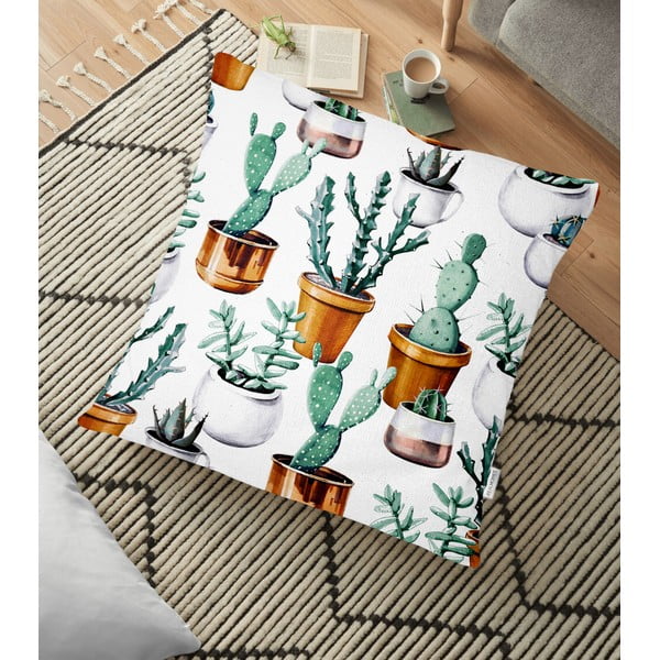 Cactus in Pot pamut keverék párnahuzat, 70 x 70 cm - Minimalist Cushion Covers