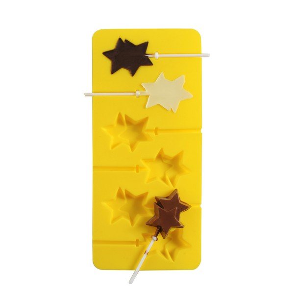 Starry sárga szilikonos forma, csokinyalóka készítéséhez - Mason Cash