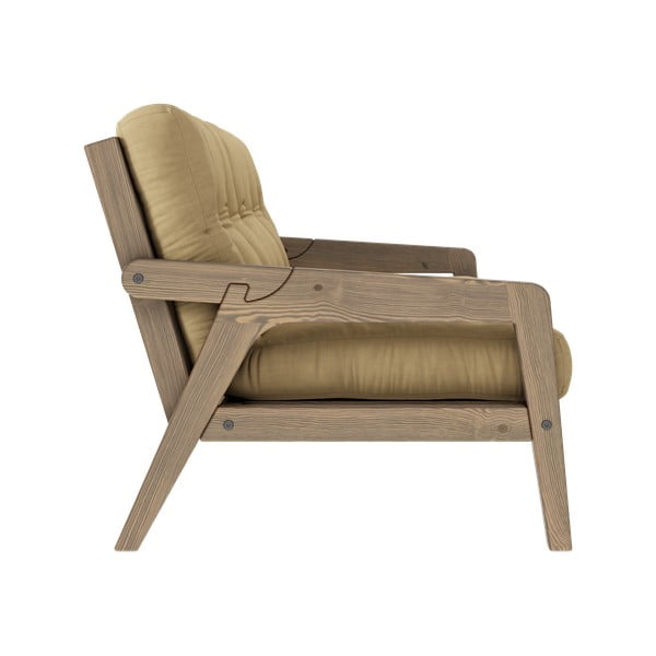 Sárga kinyitható kanapé 204 cm Grab - Karup Design-image-4