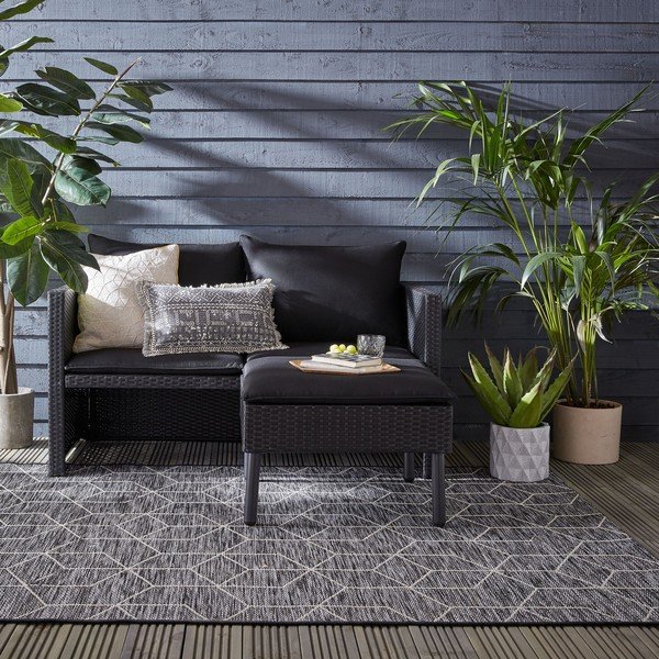 Szürke kültéri szőnyeg 170x120 cm Napoli - Flair Rugs-image-1