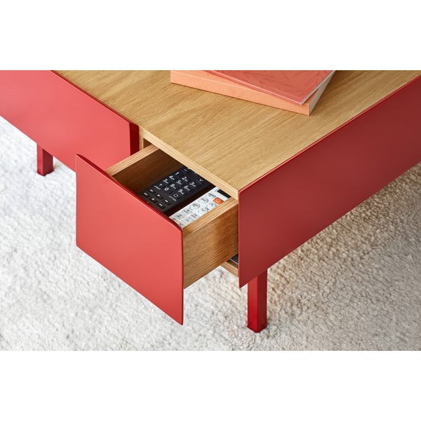 Arista sötétpiros dohányzóasztal - Teulat-image-2
