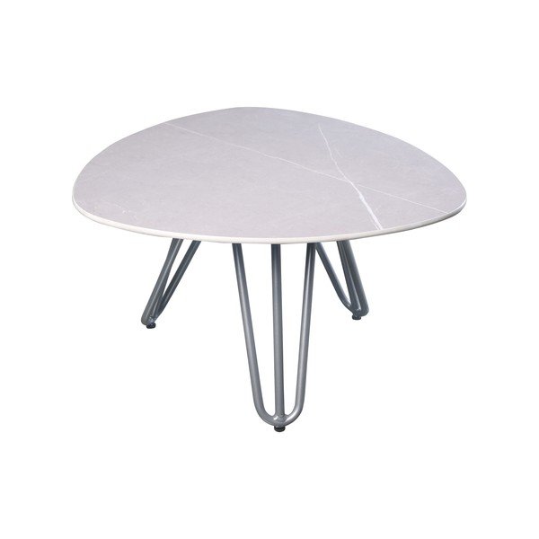 Kerti tárolóasztal kő asztallappal 68x67,5 cm Emilia – Garden Pleasure