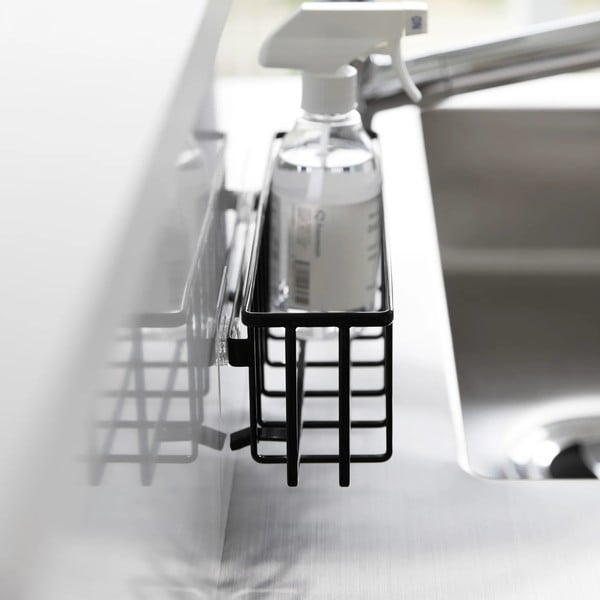 Fekete öntapadós fém mosogatóeszköz tartó Film Hook – YAMAZAKI-image-4