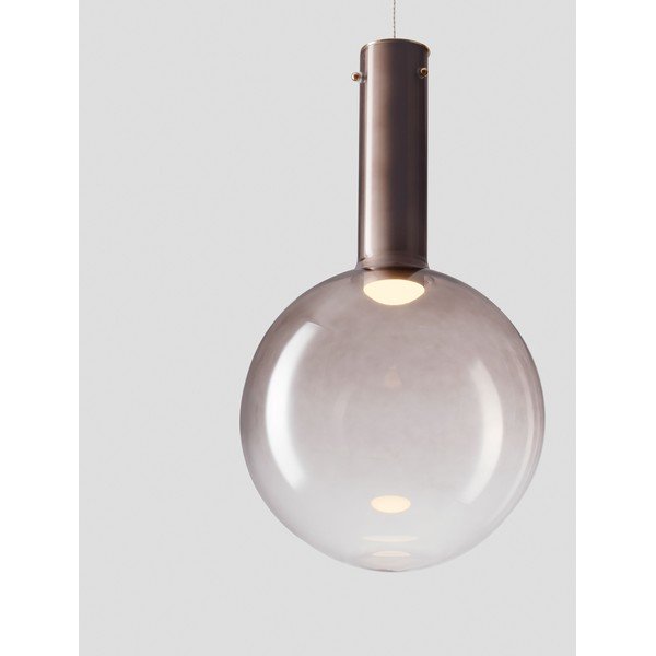 Barna üveg LED dimmelhető függőlámpa ø 30 cm Nostos – Nova Luce-image-1
