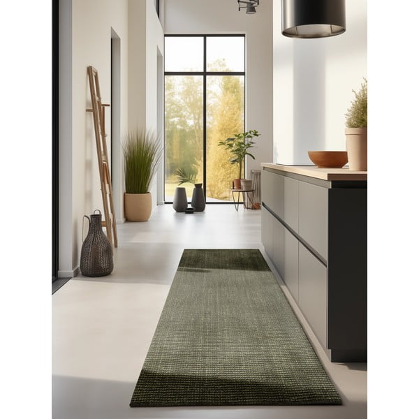 Khaki juta futószőnyeg 80x200 cm Bouclé – Hanse Home-image-1