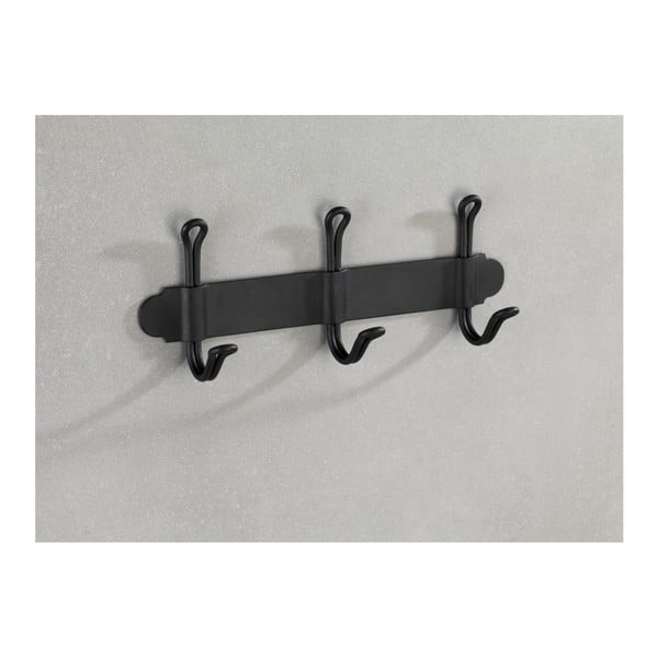 Nostalgia fekete hármas öntapadós fali akasztó - Wenko-image-4
