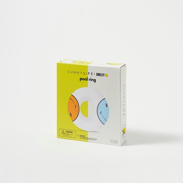 Smiley úszógumi, ø 110 cm - Sunnylife-image-4