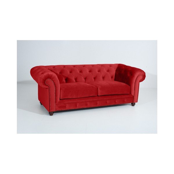 Orleans Velvet piros kanapé, 216 cm - Max Winzer-image-4
