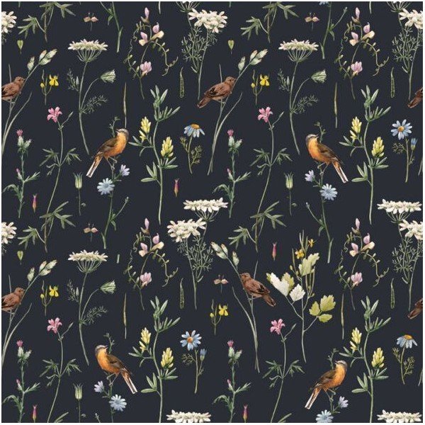 Tapéta 100x280 cm Meadow with Birds – Dekornik