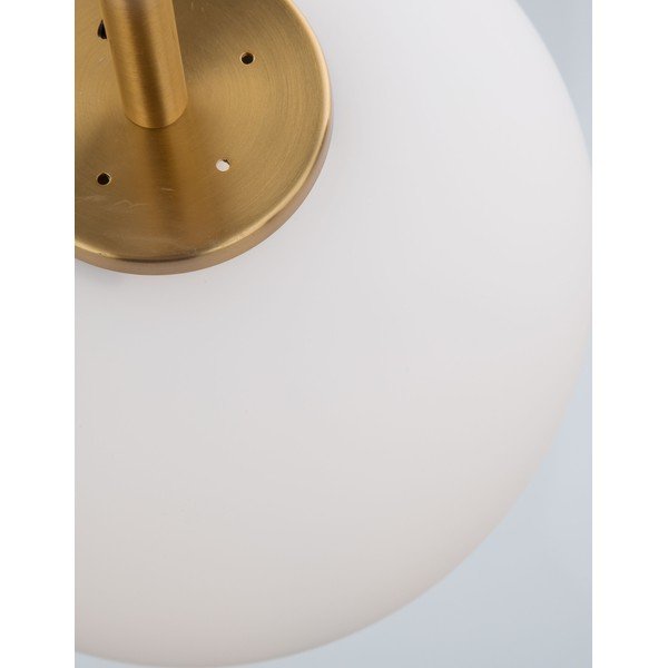Fehér-sárgaréz színű üveg függőlámpa ø 27 cm Lato – Nova Luce-image-4
