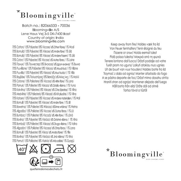 Kék-bézs újrahasznosított pamut takaró 130x160 cm Salobre – Bloomingville-image-4