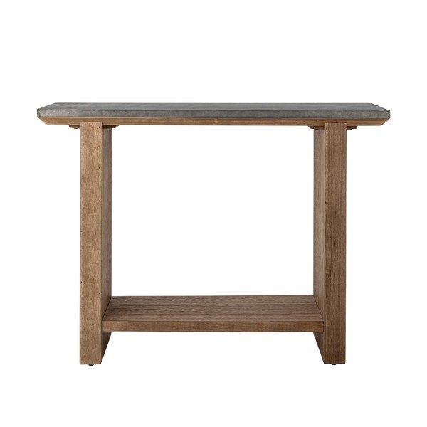 Natúr színű konzolasztal fém asztallappal 40x110 cm Riva – Bloomingville-image-2