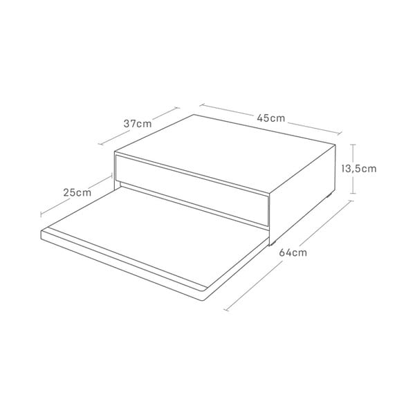 Fém kiegészítő polc Tower – YAMAZAKI-image-2