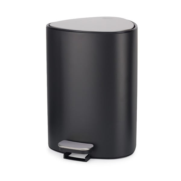 Matt fekete acél pedálos szemetes 5 l EasyStore Luxe – Joseph Joseph