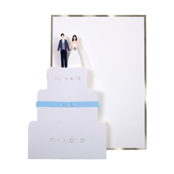 Üdvözlőlap Wedding Cake – Meri Meri-image-1