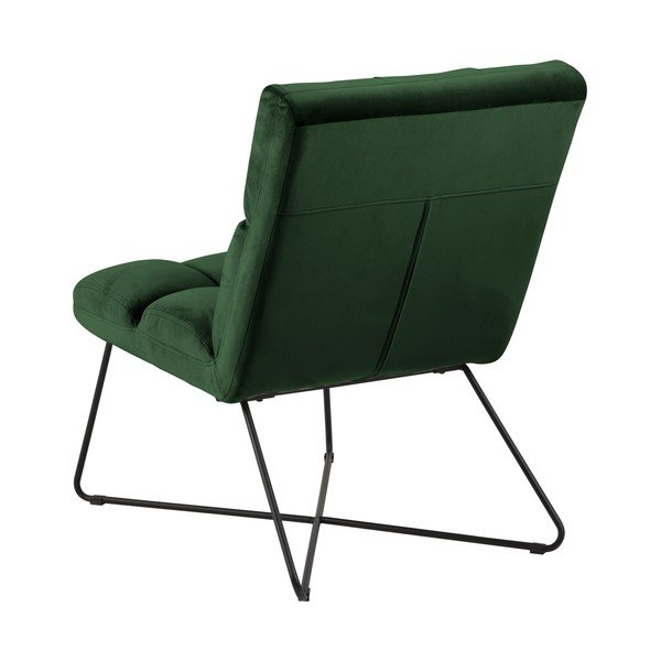 Zöld bársony fotel Alba – Actona-image-3