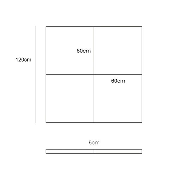 Világos rózsaszín játszószőnyeg 120x120 cm – Meowbaby-image-1