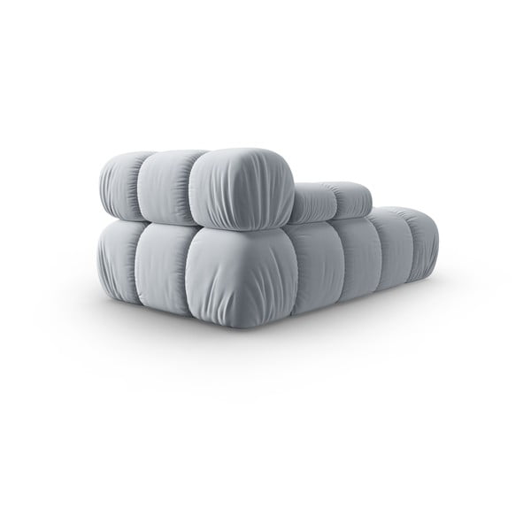 Világoskék bársony heverő (bal oldali) Bellis – Micadoni Home-image-4