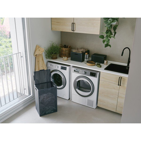 Sötétszürke fedeles újrahasznosított műanyag tárolódoboz 30x38x21 cm Kaya – Curver-image-1