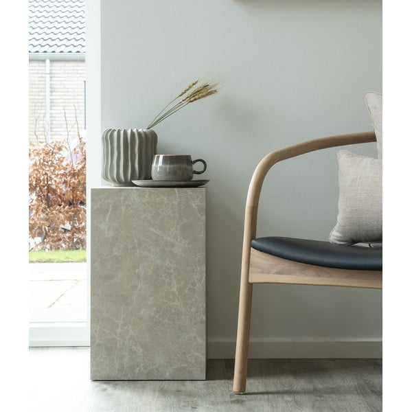 Tárolóasztal márvány dekorral 30x30 cm Prague – House Nordic-image-1