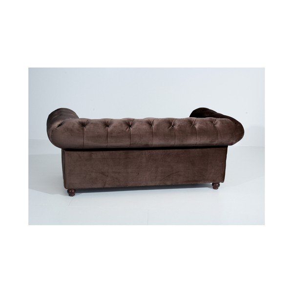 Orleans Velvet sötétbarna kanapé, 196 cm - Max Winzer-image-3