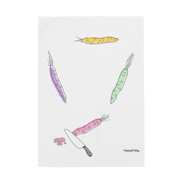 Pamut konyharuha szett 2 db-os 50x70 cm Carrots – Happy Friday-image-3