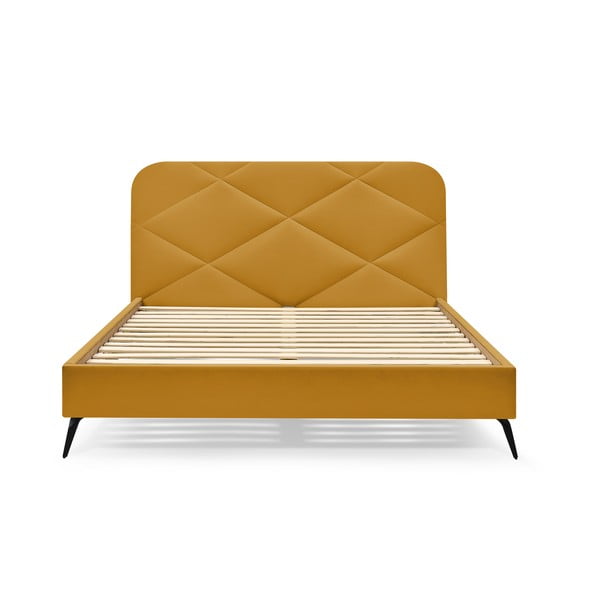 Kárpitozott franciaágy ágyráccsal 160x200 cm Prune – Bobochic Paris-image-3