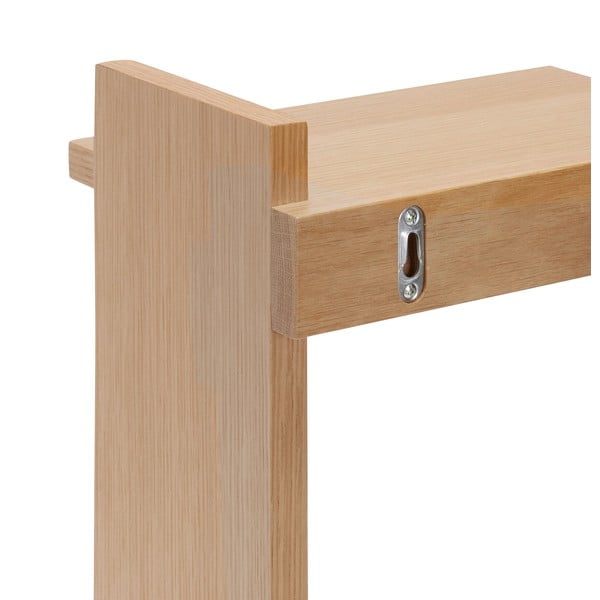 Natúr színű többszintes fali polc tölgyfa dekorral 34 cm Forma – Hübsch-image-3
