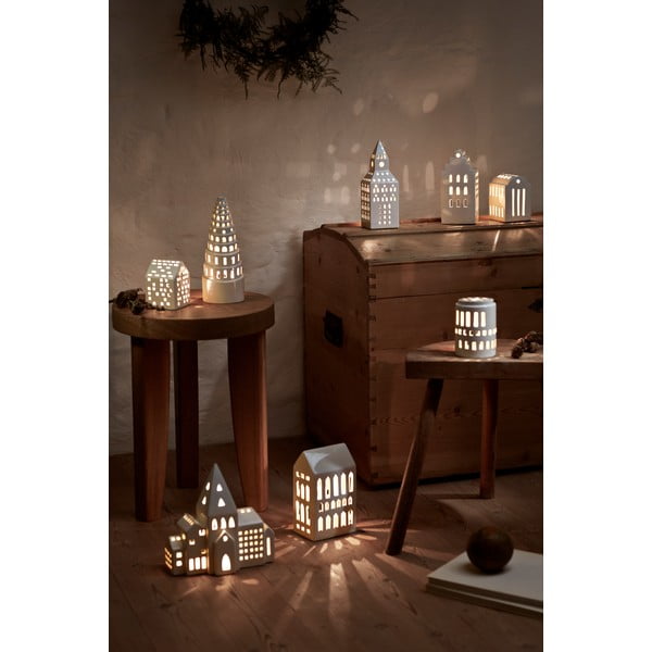 Kerámia gyertyatartó teamécseshez Urbania Lighthouse Church Tower – Kähler Design-image-4