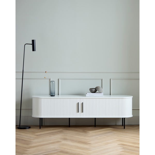 Fehér TV-állvány 180x56x45 cm Nola – Unique Furniture-image-1