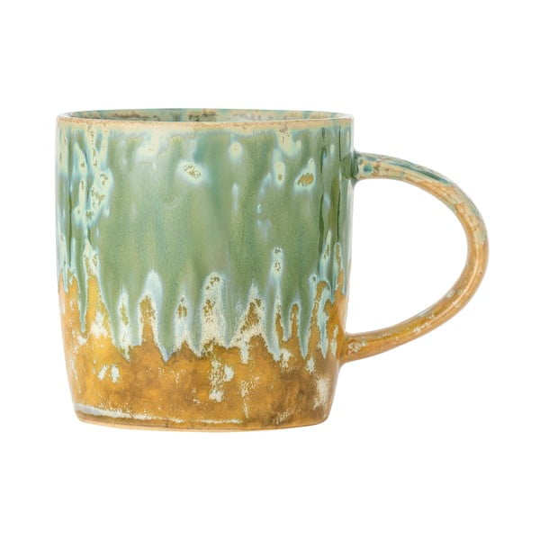 Sárga-világoszöld kőedény csésze 400 ml Milani – Bloomingville-image-3