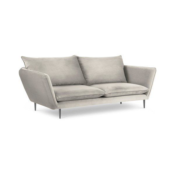 Acacia bézs bársonykanapé, szélesség 225 cm - Mazzini Sofas-image-4