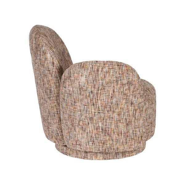 Bézs forgó zsenília fotel Rose – Dutchbone-image-3