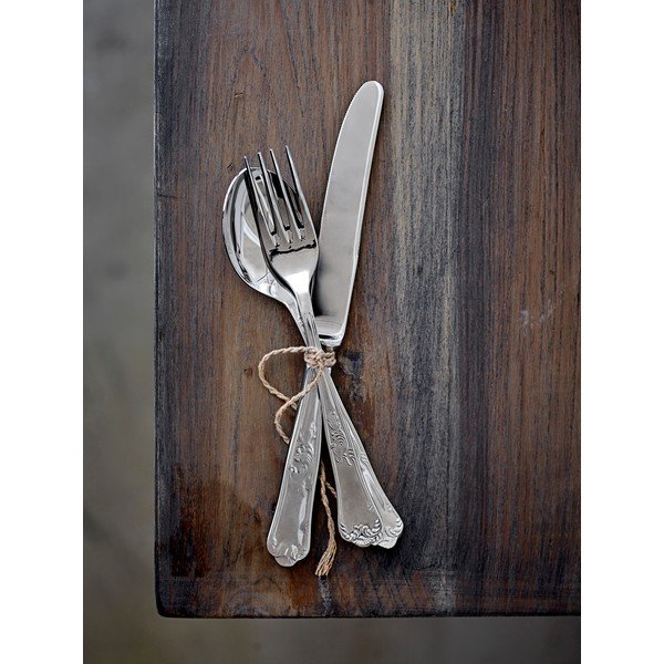 Ezüstszínű rozsdamentes acél evőeszköz készlet 16 db-os Tilly – Bloomingville-image-3