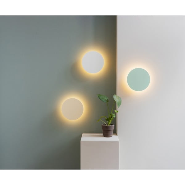 Világossárga USB-s LED fali lámpa időzítő funkcióval-távirányítóval ø 19 cm Dot – Remember-image-1