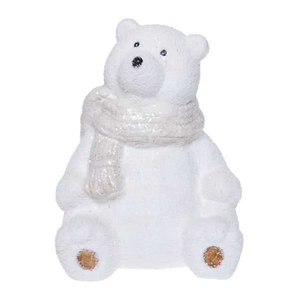 Polar Bear fehér kerámia szobor, magasság 22 cm - Ewax