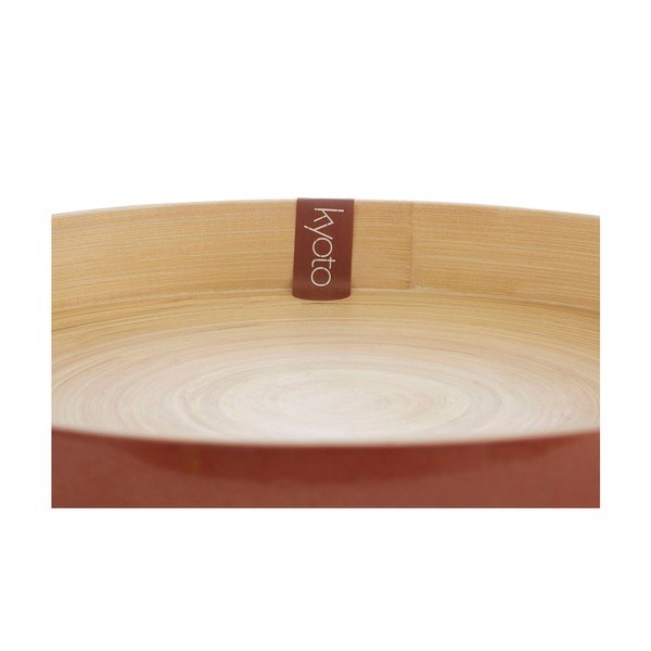 Bronzszínű szervírozó tálca bambuszból, ⌀ 35 cm - Premier Housewares-image-1