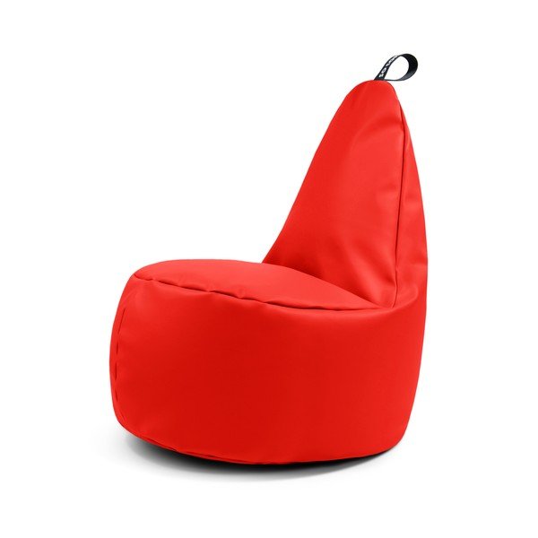 Piros bőrutánzat babzsákfotel Lull XL – So Soft?