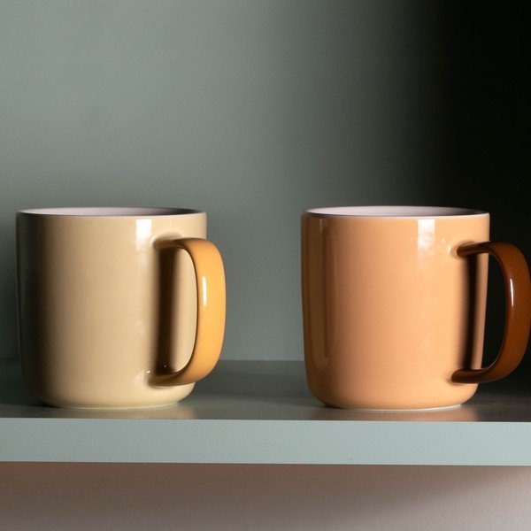 Narancssárga new bone china bögre 370 ml Mae – ONA-image-1