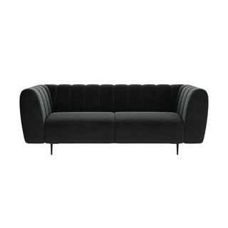 Shel sötétszürke bársony kanapé , 210 cm - Ghado