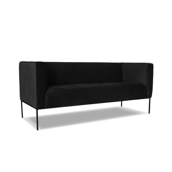 Neptune fekete 3 személyes kanapé - Windsor & Co. Sofas-image-1