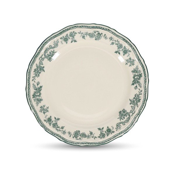 Zöld-elefántcsont színű desszertes porcelán tányér ø 21,5 cm Cyril – S|P Collection